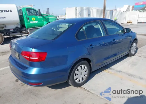 2015 Volkswagen Jetta 2.0L S из США, поврежденный, VIN 3VW2K7AJ0FM400615